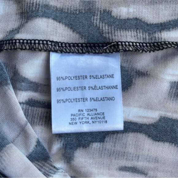 Ellen Tracy Brown and Black Floral Abstract Fit & Flare Dress US PL - Picture 7 of 7